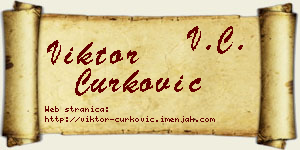 Viktor Ćurković vizit kartica